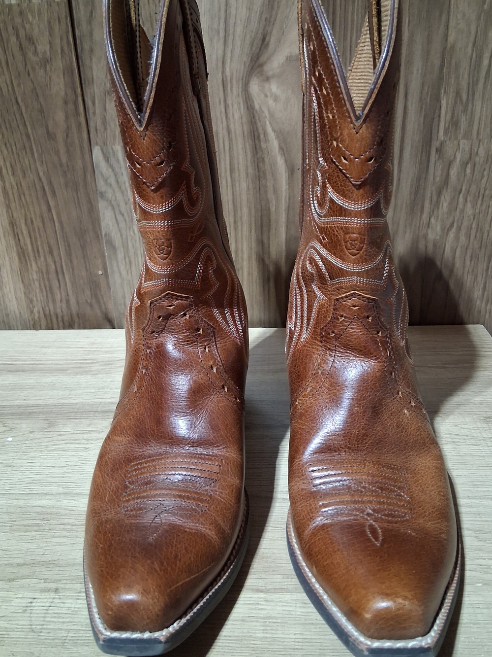 Ariat WomenBrown Leather Western Cowboy Boots Size 4 1/2
